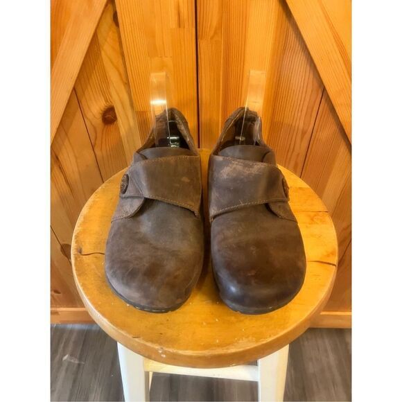 Boc Leather Clog Loafer Strap Shoe Women 10M Brown - Picture 2 of 6